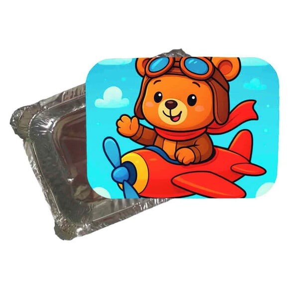 Marmitinha Personalizada 220ml Ursinho Aviador