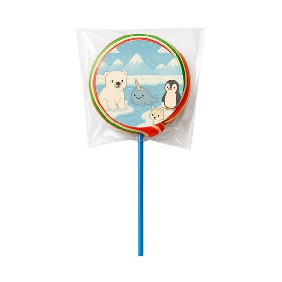 Pirulito Psicodélico Personalizado Animais do Ártico