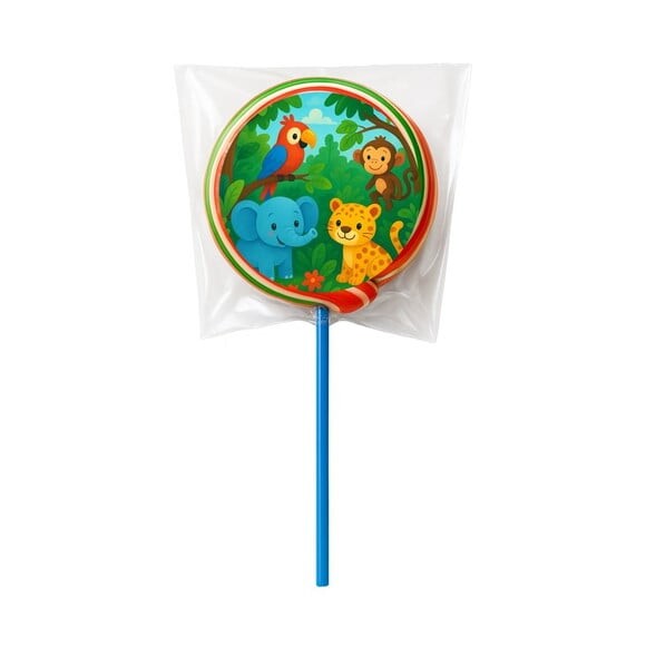 Pirulito Psicodélico Personalizado Animais Tropicais