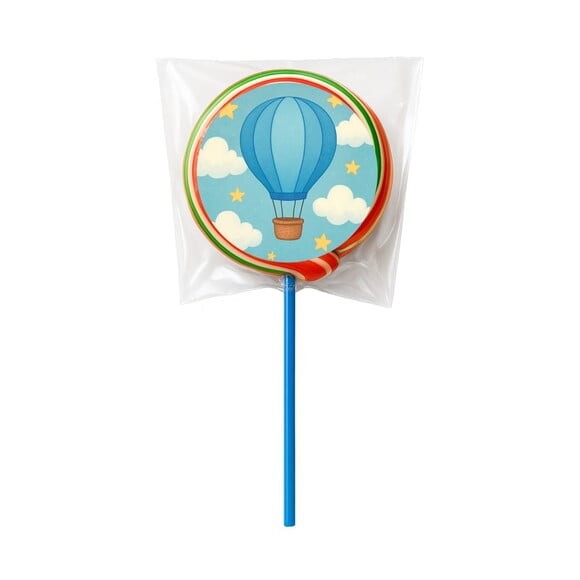 Pirulito Psicodélico Personalizado Balão de Ar Azul