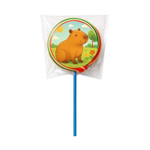 Pirulito Psicodélico Personalizado Capivara