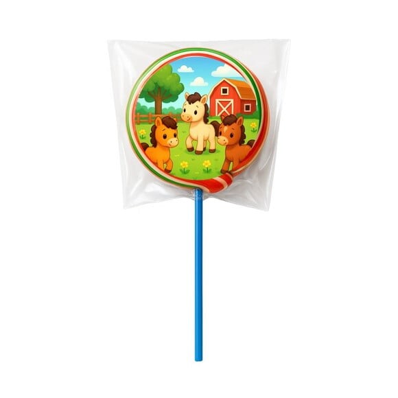 Pirulito Psicodélico Personalizado Cavalinhos