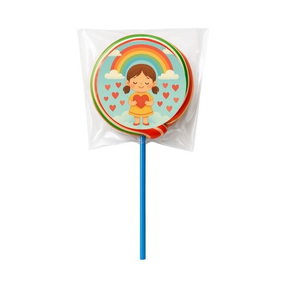 Pirulito Psicodélico Personalizado Chuva de Amor