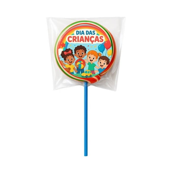 Pirulito Psicodélico Personalizado Dia das Crianças