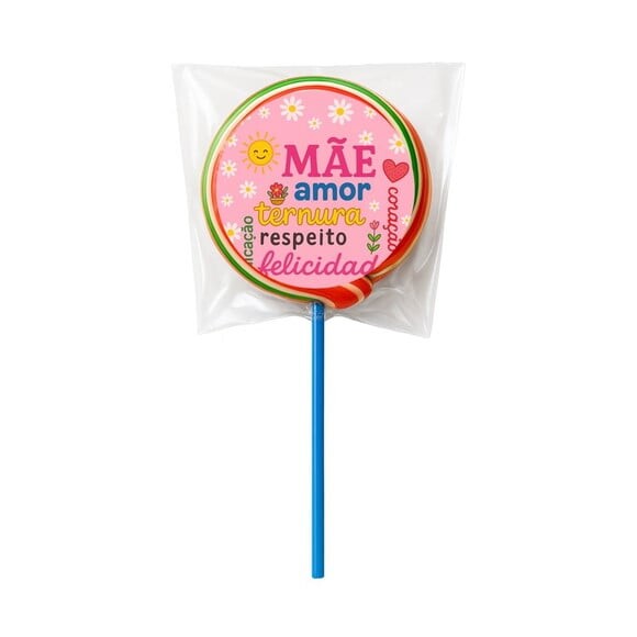Pirulito Psicodélico Personalizado Dia das Mães