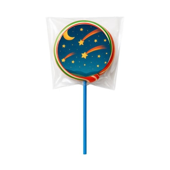 Pirulito Psicodélico Personalizado Estrelas Cadentes