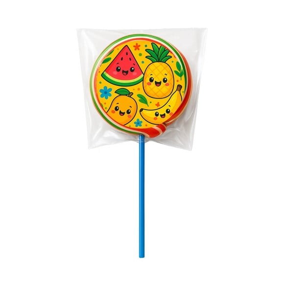 Pirulito Psicodélico Personalizado Frutas Tropicais