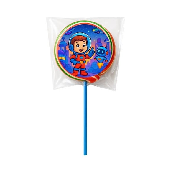 Pirulito Psicodélico Personalizado Futurismo Infantil