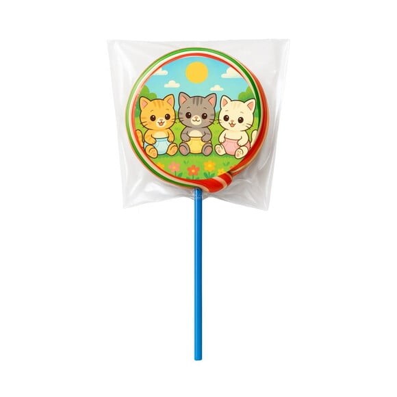 Pirulito Psicodélico Personalizado Gatinhos Baby