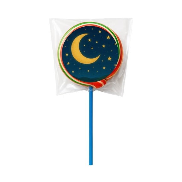 Pirulito Psicodélico Personalizado Lua e Estrelas
