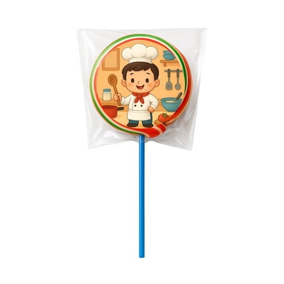 Pirulito Psicodélico Personalizado Mini Chefe Menino