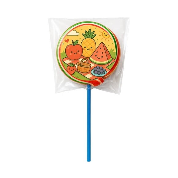 Pirulito Psicodélico Personalizado Piquenique das Frutas