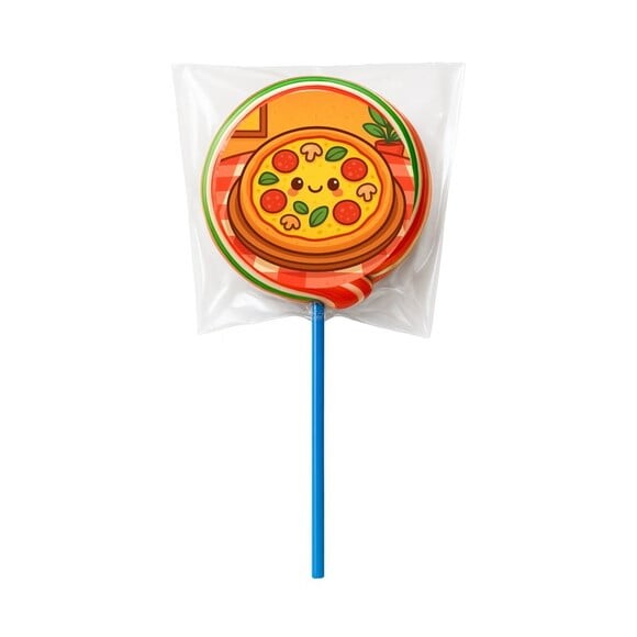 Pirulito Psicodélico Personalizado Pizza Divertida