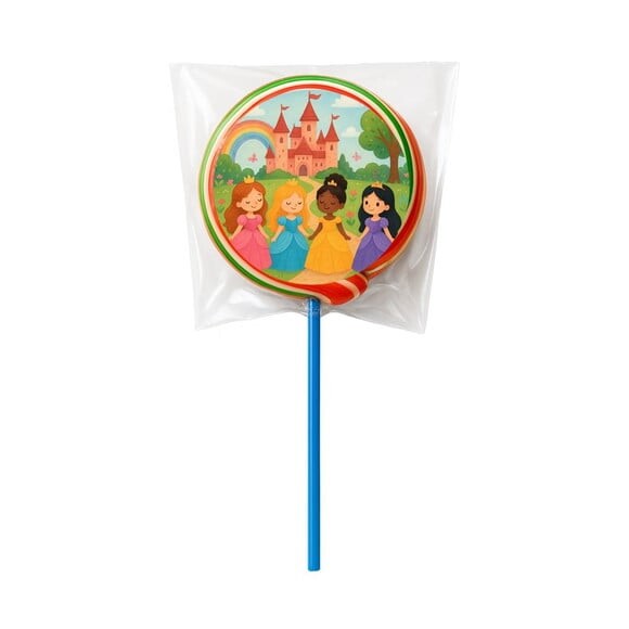 Pirulito Psicodélico Personalizado Princesas Encantadas