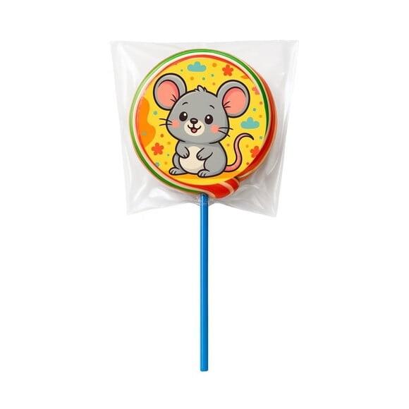 Pirulito Psicodélico Personalizado Ratinho Fofo