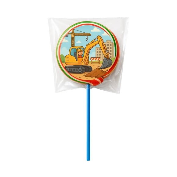 Pirulito Psicodélico Personalizado Retroescavadeira