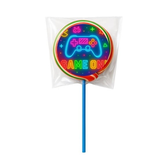 Pirulito Psicodélico Personalizado Video Game Neon