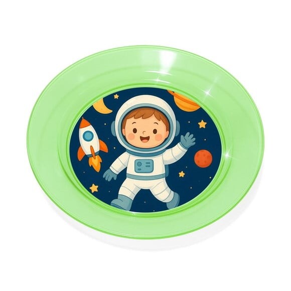 Prato Acrílico Personalizado Festa Astronauta