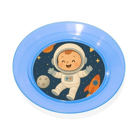 Prato Acrílico Personalizado Festa Astronauta Baby