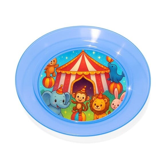Prato Acrílico Personalizado Festa Circo Encantado