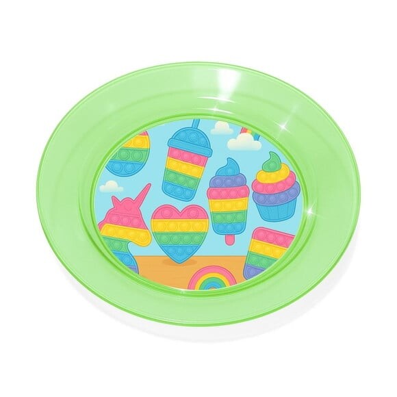 Prato Acrílico Personalizado Festa Fidget Toys