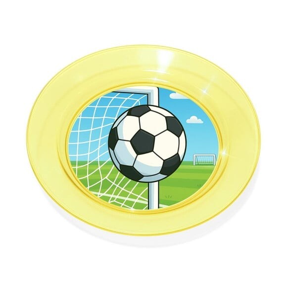 Prato Acrílico Personalizado Festa Futebol