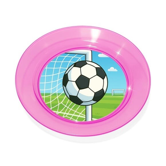 Prato Acrílico Personalizado Festa Futebol