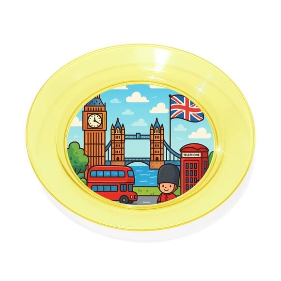 Prato Acrílico Personalizado Festa Londres