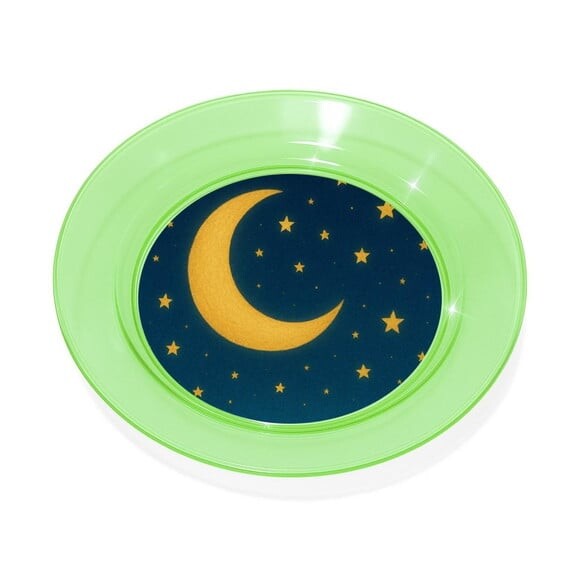 Prato Acrílico Personalizado Festa Lua e Estrelas