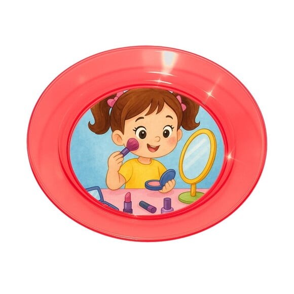 Prato Acrílico Personalizado Festa Maquiagem