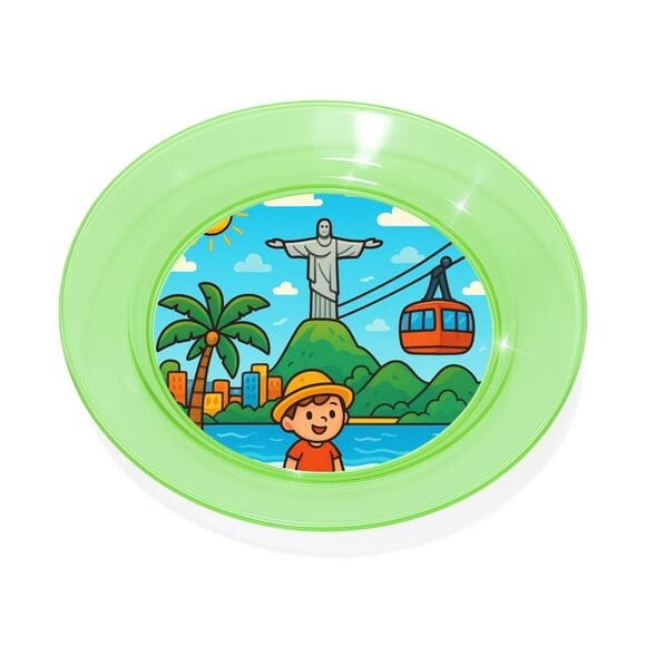 Prato Acrílico Personalizado Festa Rio de Janeiro