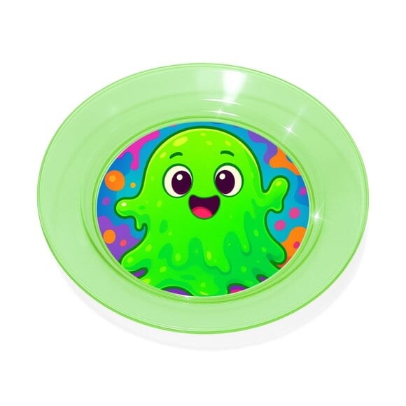 Prato Acrílico Personalizado Festa Slime