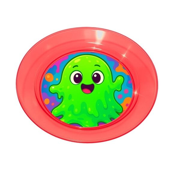 Prato Acrílico Personalizado Festa Slime