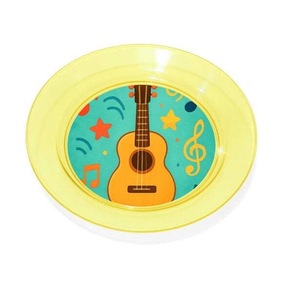 Prato Acrílico Personalizado Festa Violão
