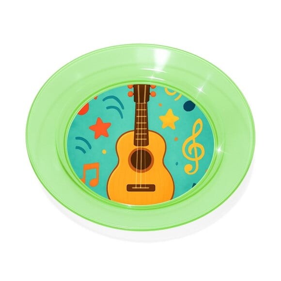 Prato Acrílico Personalizado Festa Violão