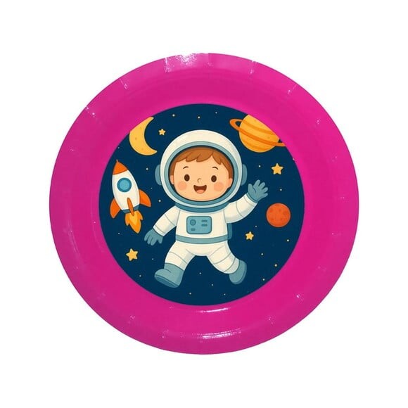 Prato de Papel Personalizado Astronauta