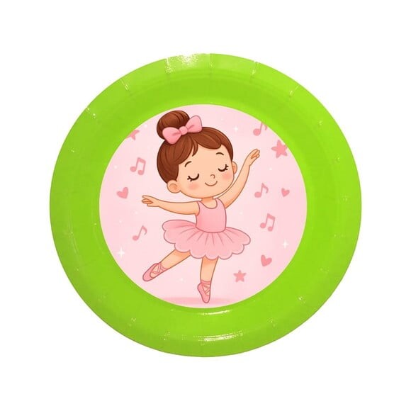Prato de Papel Personalizado Bailarina