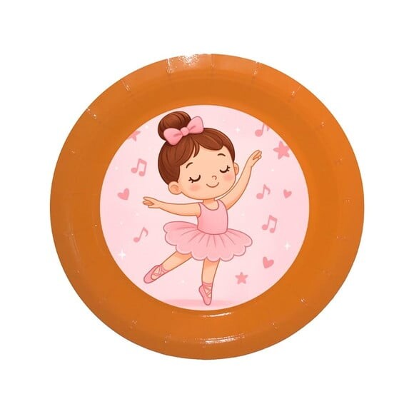 Prato de Papel Personalizado Bailarina