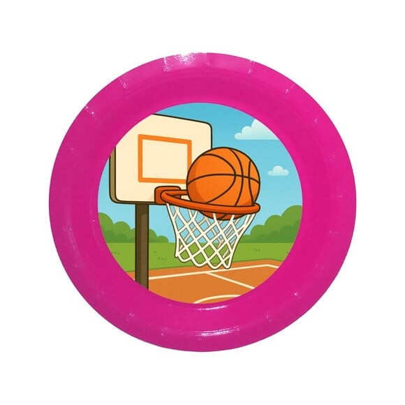 Prato de Papel Personalizado Basquete