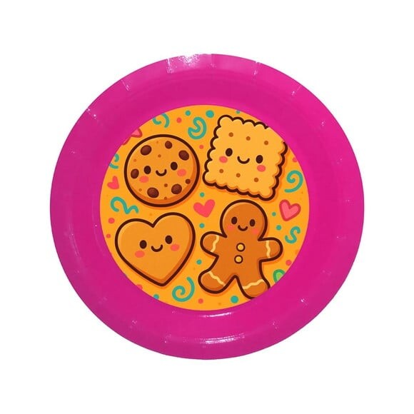 Prato de Papel Personalizado Biscoitinhos