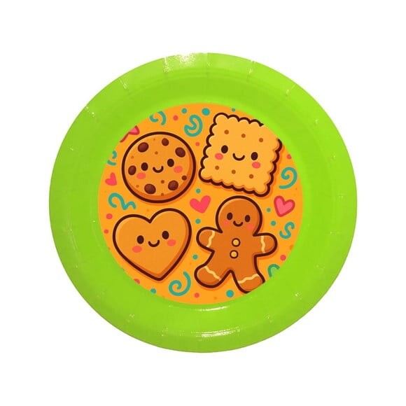Prato de Papel Personalizado Biscoitinhos