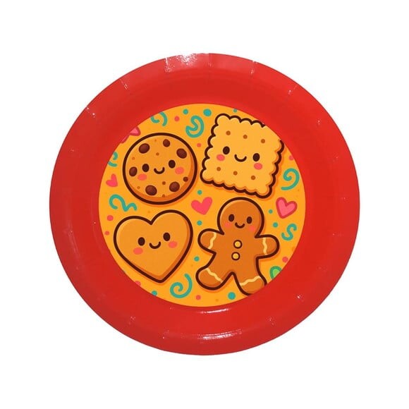 Prato de Papel Personalizado Biscoitinhos