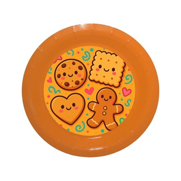 Prato de Papel Personalizado Biscoitinhos