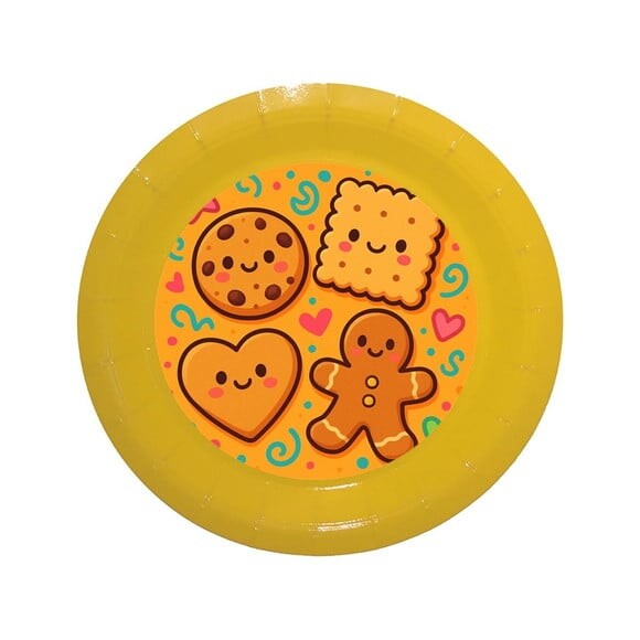 Prato de Papel Personalizado Biscoitinhos