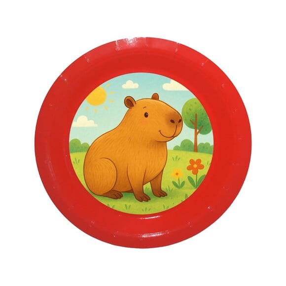Prato de Papel Personalizado Capivara