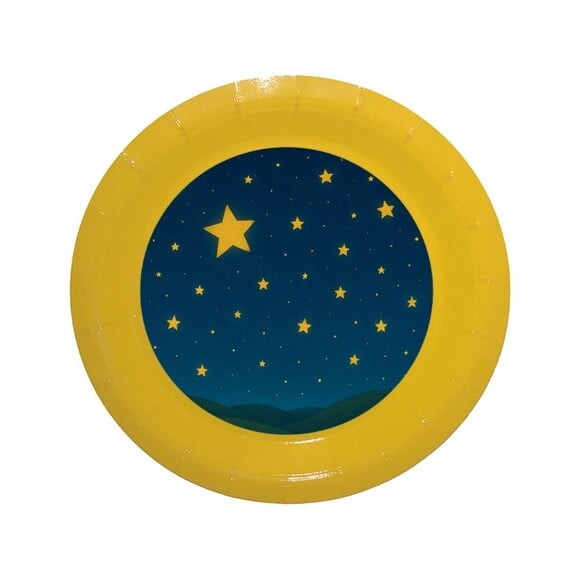 Prato de Papel Personalizado Céu Estrelado