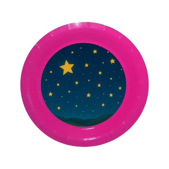 Prato de Papel Personalizado Céu Estrelado