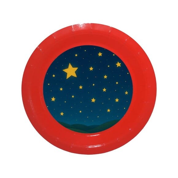 Prato de Papel Personalizado Céu Estrelado