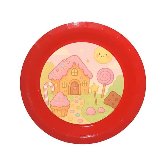 Prato de Papel Personalizado Confeitaria Kids