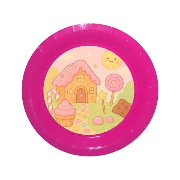 Prato de Papel Personalizado Confeitaria Kids